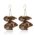 Kolczyki YVON jedwabna panterka