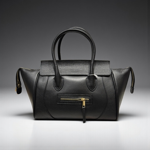 Torebka damska Laura Biaggi czarna skórzana 