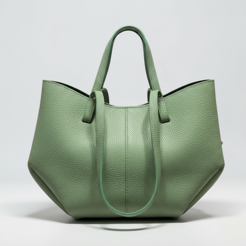 Skórzana torba shopperka Laura Biaggi – Mint