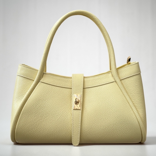 Torebka skóra naturalna żółta galio Laura Biaggi