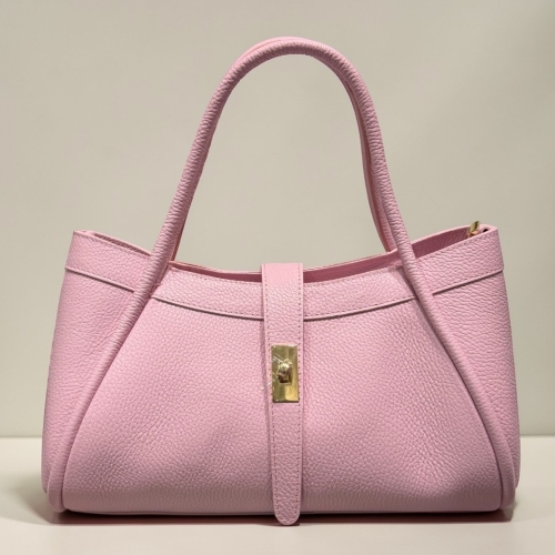 Torebka skóra naturalna różowa Laura Biaggi