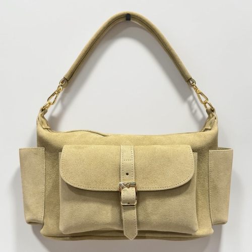 Torebka naturalny zamsz Laura Biaggi