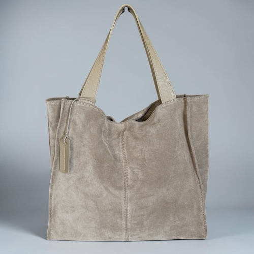 Torba Shopper skóra toupe Laura Biaggi 