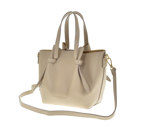 Torebka mini shopper skórzana marmo Laura Biaggi