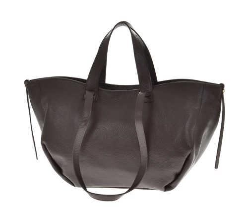 Torba shopper skóra choco Laura Biaggi